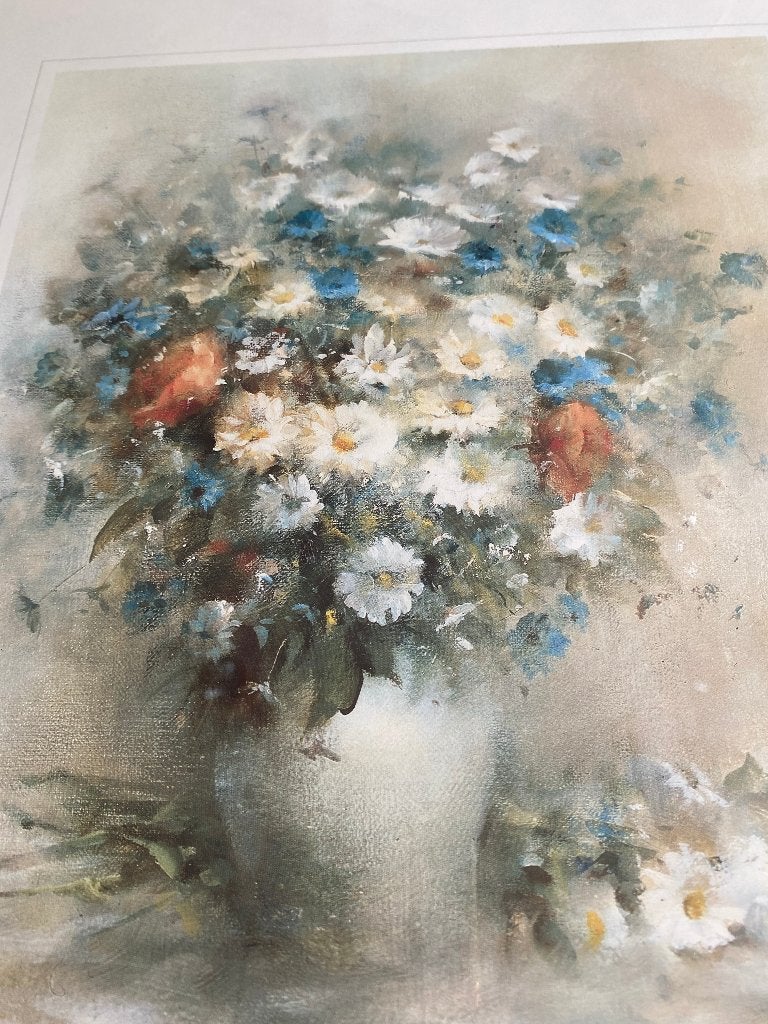 Repro print Willem Haenraets - gesigneerd, Kunststof, Ophalen of Verzenden, Print, Bloemen