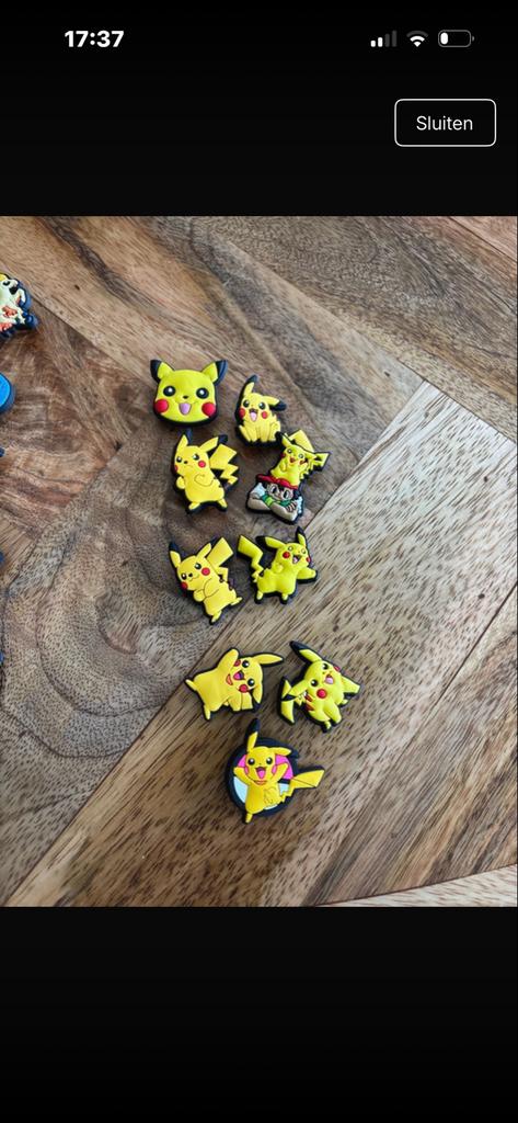 Leuke Pokémon Jibbitz voor Crocs - Diverse Figuren, Ophalen of Verzenden, Gebruikt, Overige typen