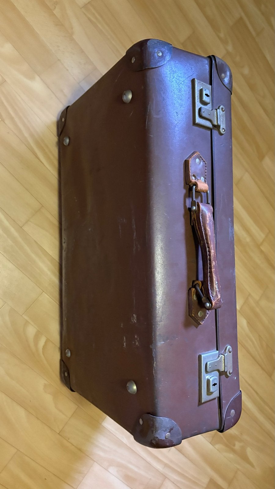 Vintage Koffer - Bruin, Decoratief en Functioneel, Ophalen, Overige materialen, Gebruikt, 50 tot 60 cm
