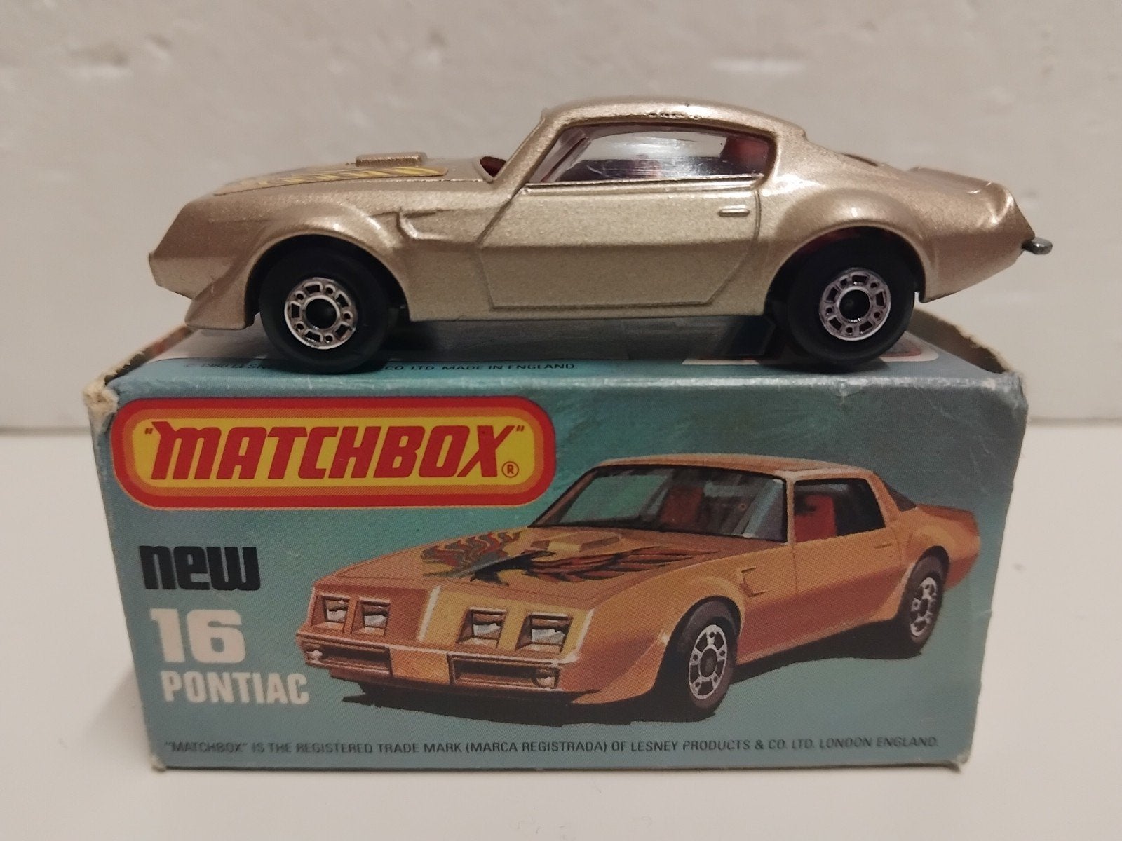 Matchbox #16 Pontiac Firebird Trans-Am 3INCH, Ophalen of Verzenden, Zo goed als nieuw, Auto