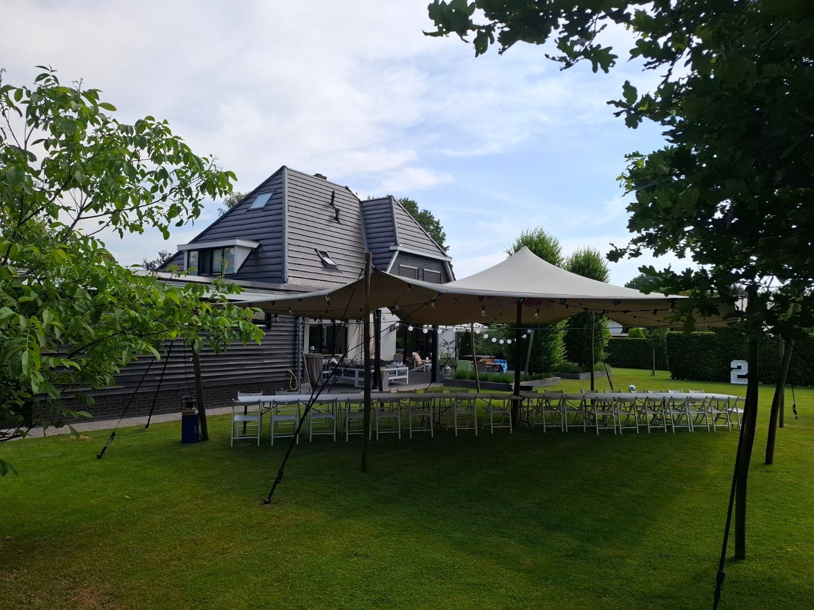 Stretchtent te huur, 10x15m, feest tent, party tent, Ophalen of Verzenden, Nieuw, 8 meter of meer, 6 meter of meer