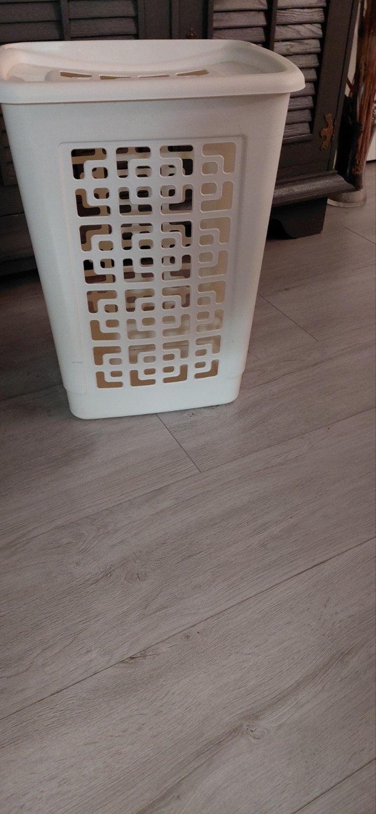 Wasmand gebruikt gratis, Ophalen of Verzenden, Gebruikt, Wit, Kunststof