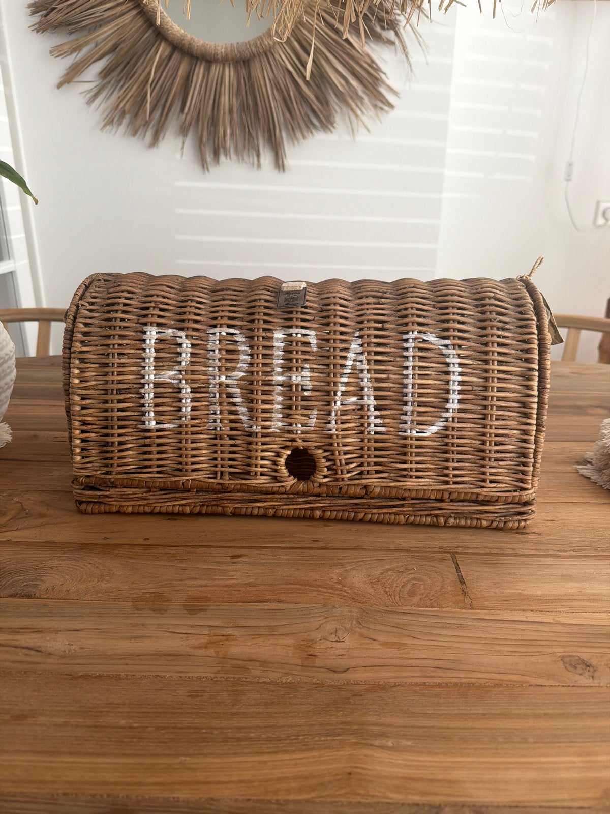 Riviera Maison Rattan Broodtrommel - Zo goed als nieuw, Verzenden, Broodtrommel, Bruin, Riviera Maison