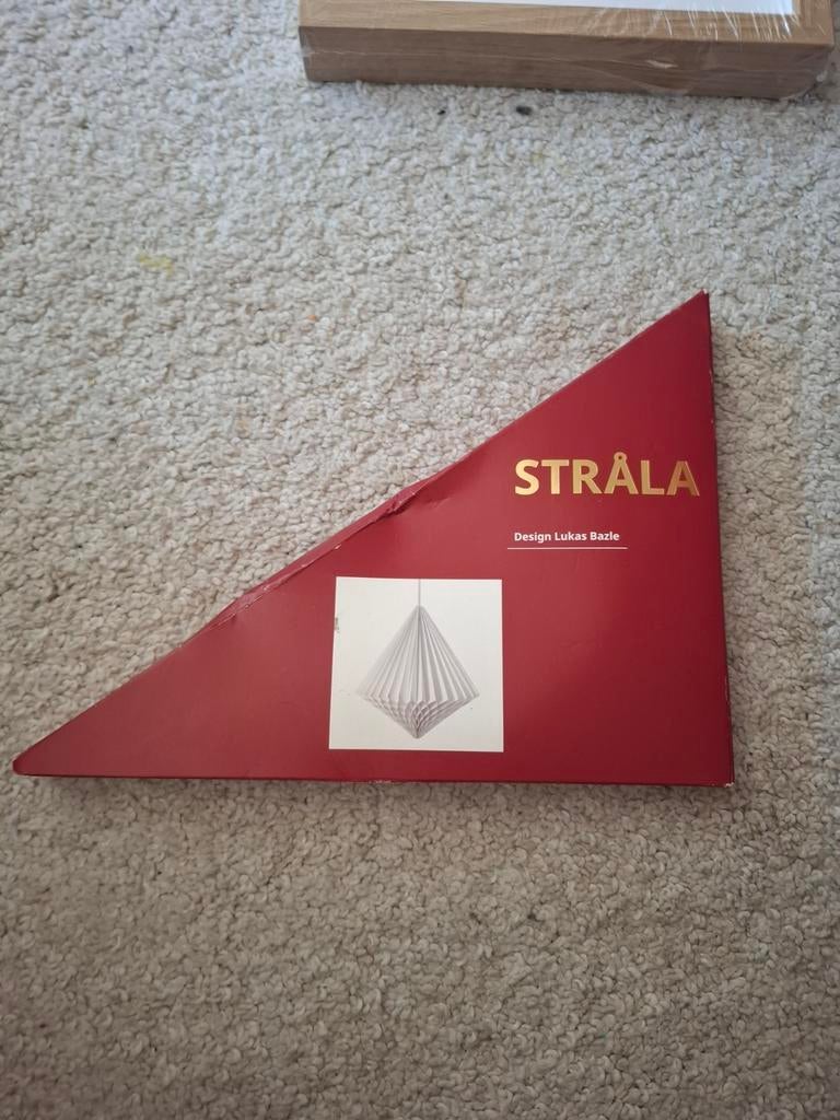IKEA STRÅLA lampenkap, wit, 32 cm, nieuw in verpakking, Wit, Nieuw, Ophalen of Verzenden, Overige vormen
