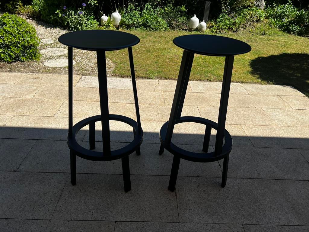 Hay revolver bar stools, Huis en Inrichting, Barkrukken, Ophalen, Gebruikt, 60 tot 90 cm, Met voetsteun