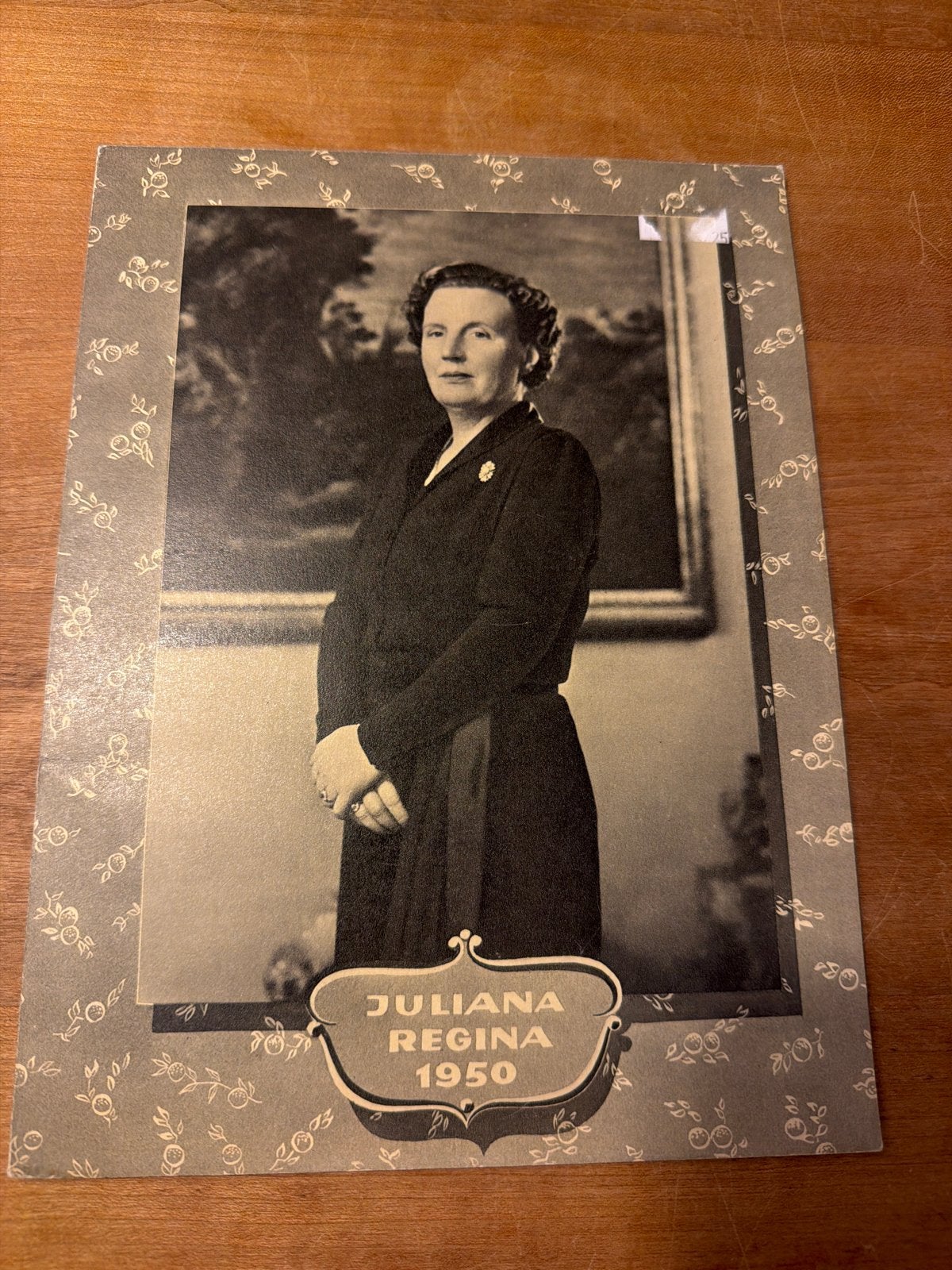 Juliana Regina 1950 - Historische Foto/Prent, Ophalen of Verzenden, Gebruikt, Nederland, Kaart, Foto of Prent