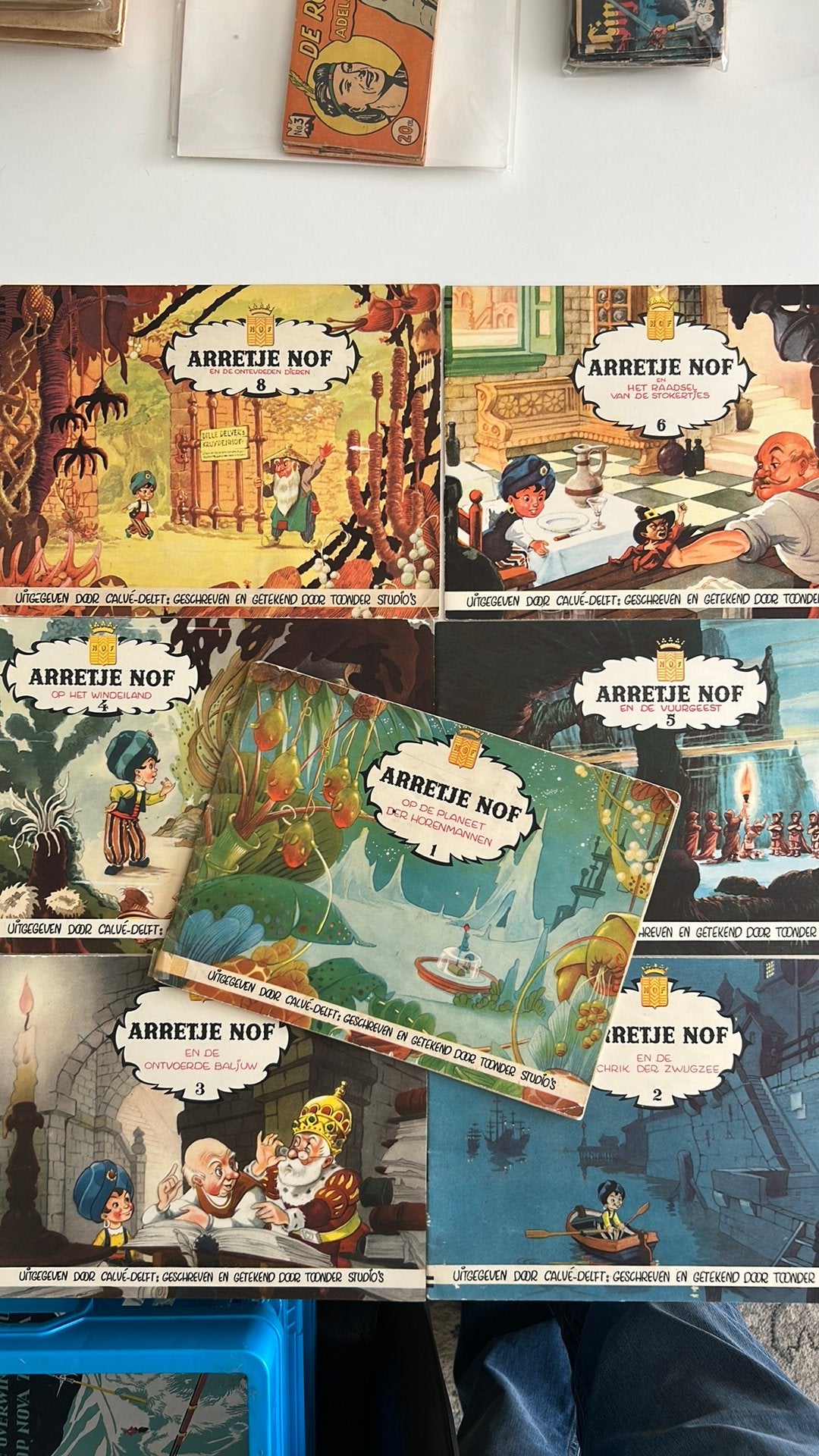 Arretje Nof Calvé serie, Meerdere stripboeken, Ophalen of Verzenden, Zo goed als nieuw