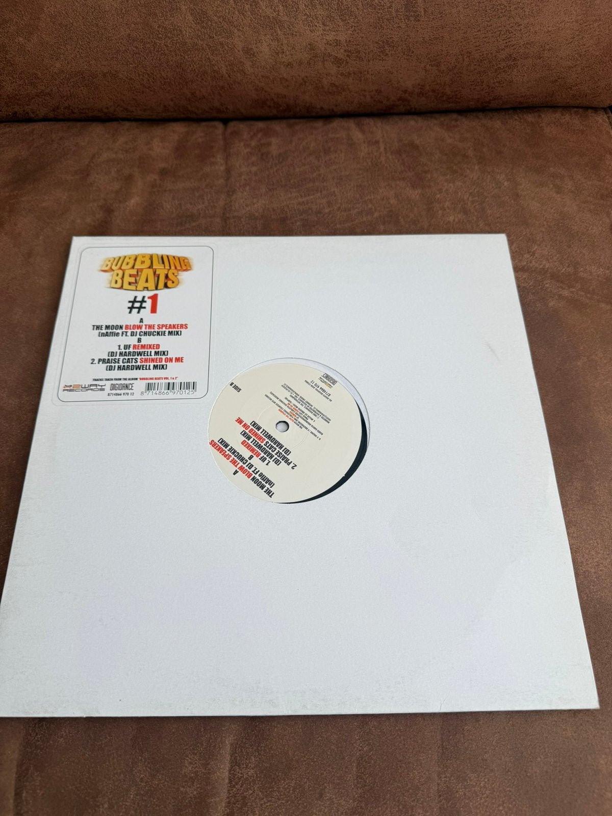Bubbling Beats 1 Hardwell Chuckie Newway vinyl 12, Ophalen of Verzenden, Gebruikt, 12 inch