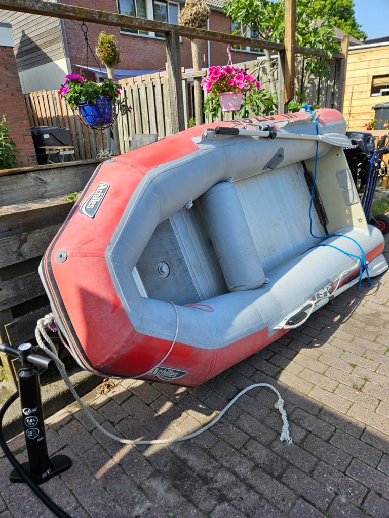Rubberboot met 8 pk mercury 4 tact, Watersport en Boten, Ophalen of Verzenden, Gebruikt, Overige typen, Motorboot