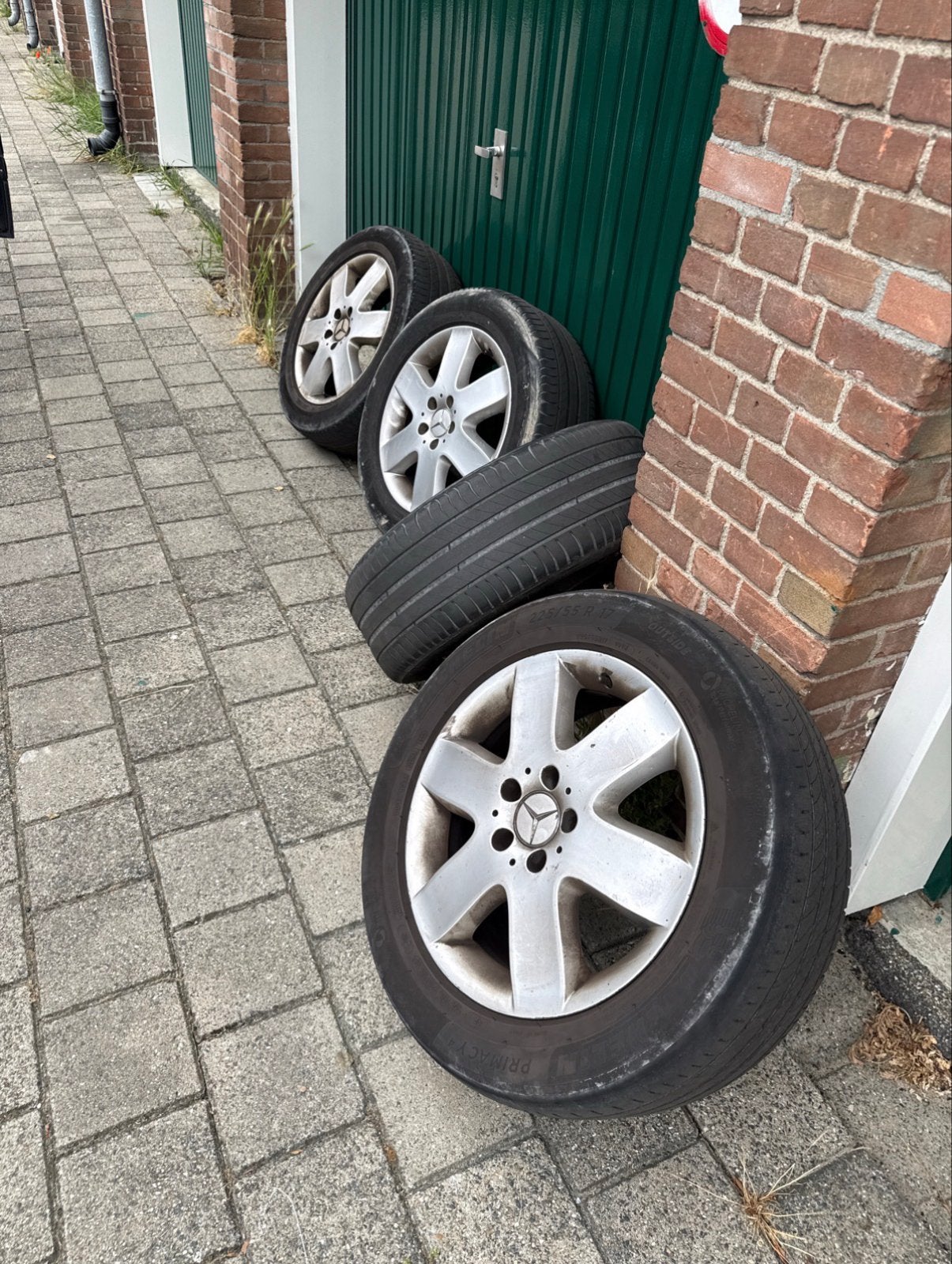 Velgen Viano 225/55 R17 Michelin, Auto-onderdelen, Banden en Velgen, Ophalen, Banden en Velgen, 17 inch, All Season