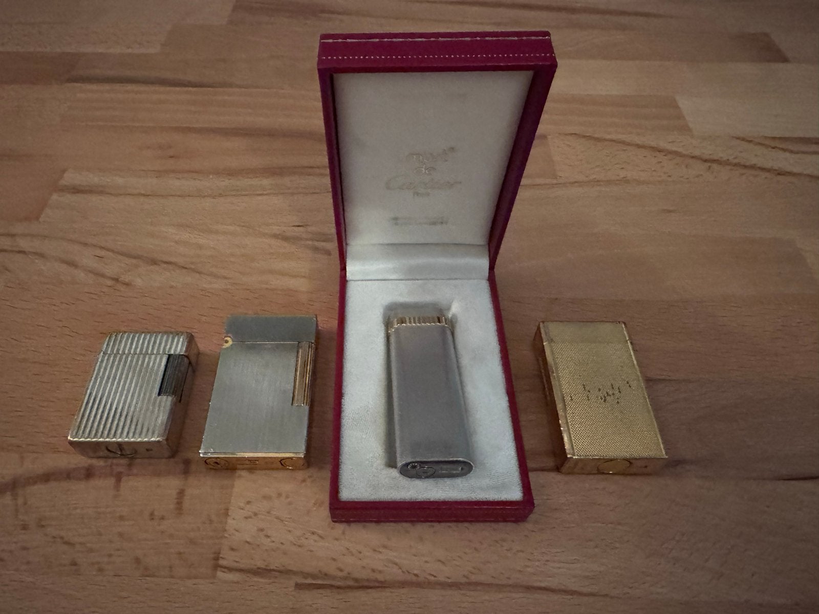 Luxe Aanstekers 3x ST Dupont (incl. uniek 1951) & 1x Cartier, Ophalen, Gebruikt, Aansteker