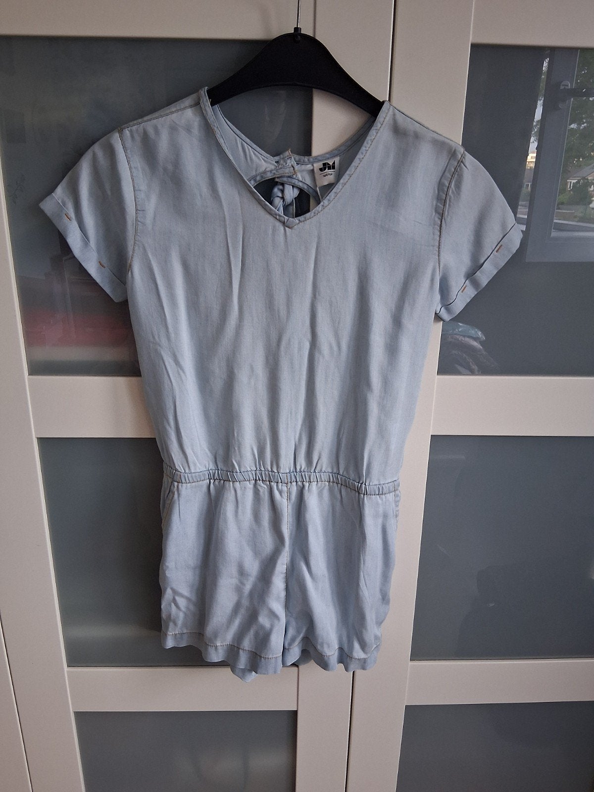 Nieuwe denim jumpsuit voor meisjes - Maat 146/152, Kinderen en Baby's, Overige typen, Meisje, Nieuw, Ophalen of Verzenden