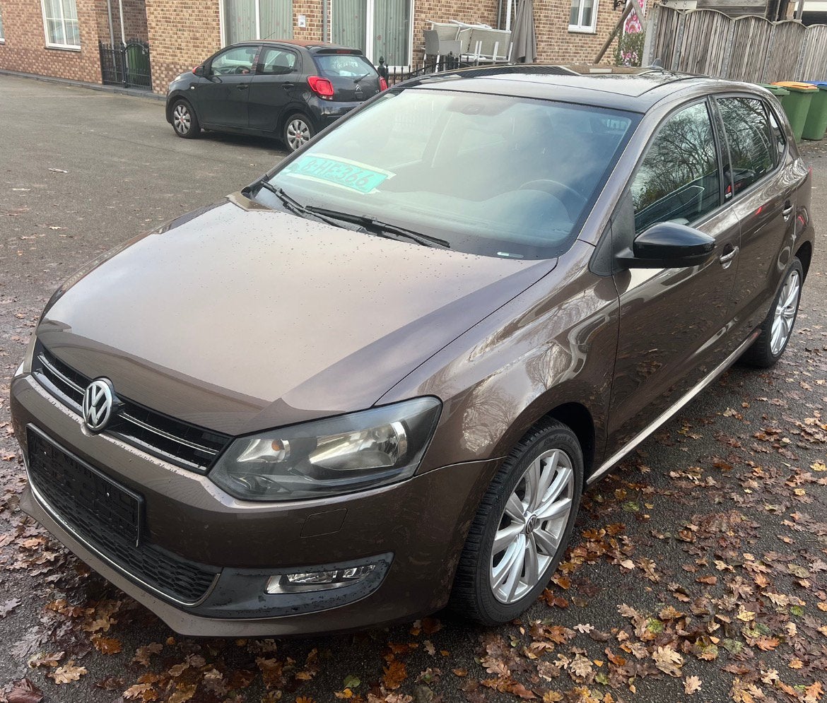 Volkswagen Polo 1.2 TSI  DSG 2012 PANO MECHATRONIC DEFECT!, Stof, Zwart, 4 cilinders, Bruin