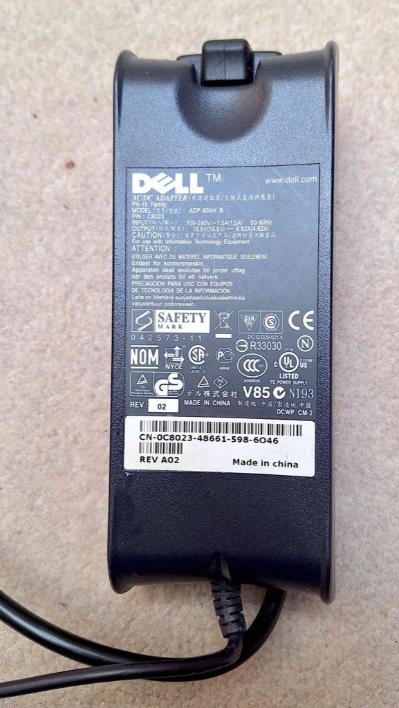 Dell ADP-90AH B stroomadapter, Computers en Software, Laptop-opladers, Zo goed als nieuw, Ophalen of Verzenden