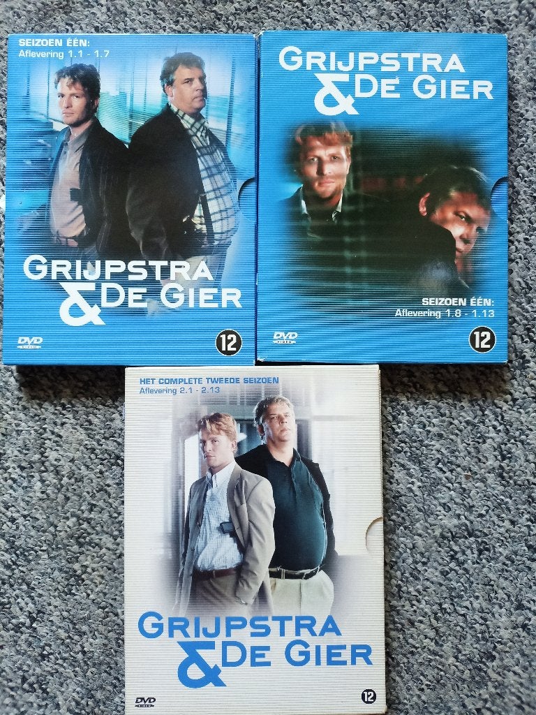 Grijpstra & De Gier - Seizoen 1 & 2 DVD Boxset, Misdaad, Nederlands, Seizoen 1, Zo goed als nieuw