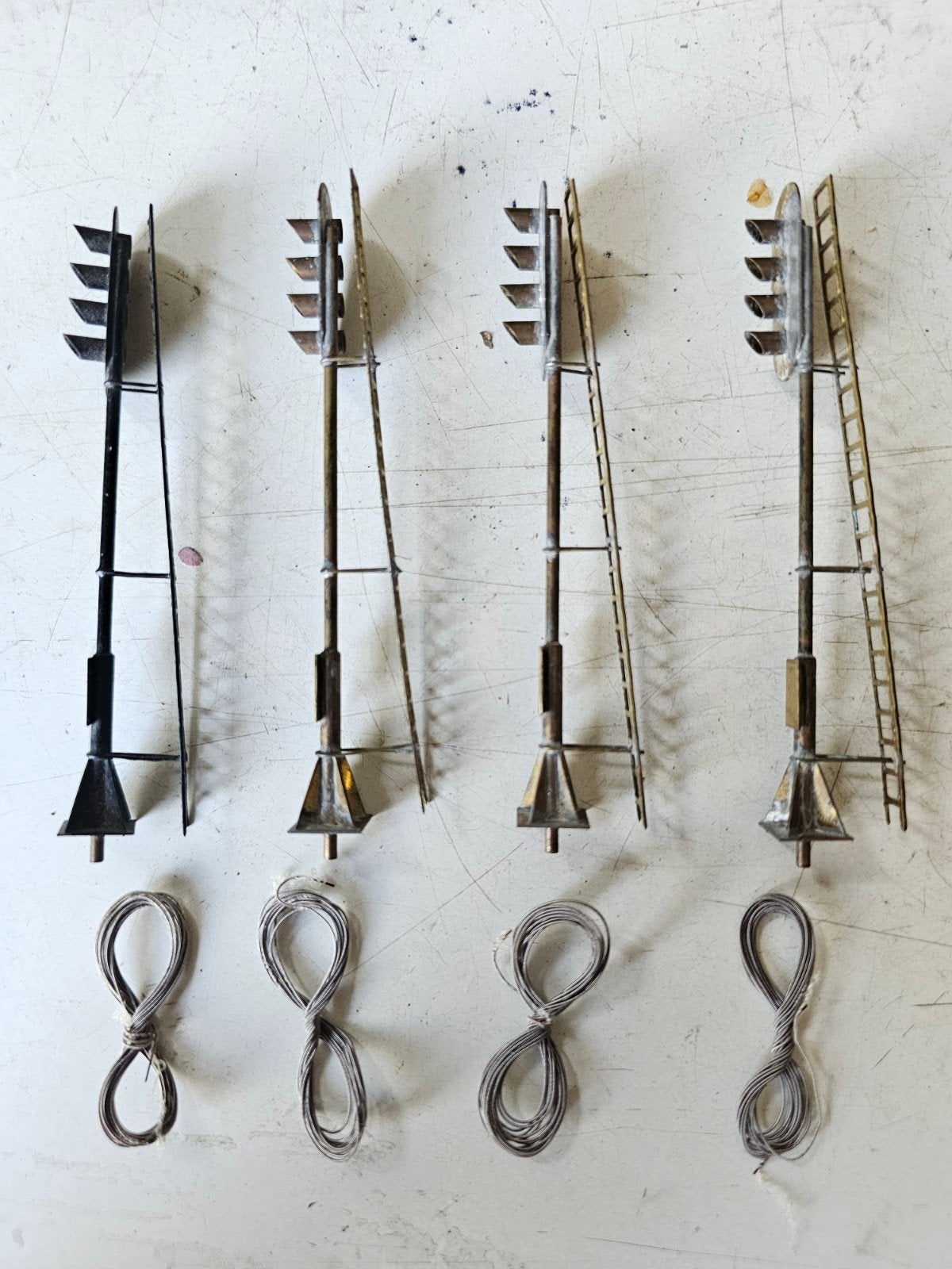 Modeltrein HO NS Seinen - 4 Stuks Messing, Overige merken, Gebruikt, Overige typen, Ophalen of Verzenden