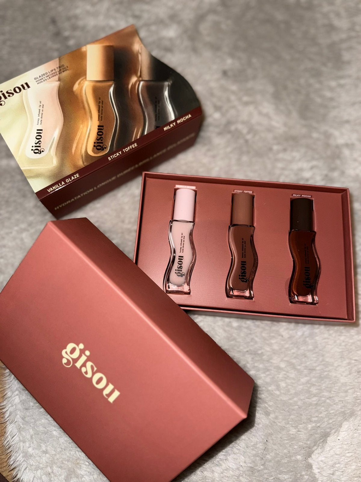 Gisou lip oil set, Ophalen of Verzenden, Nieuw, Lippen, Make-up