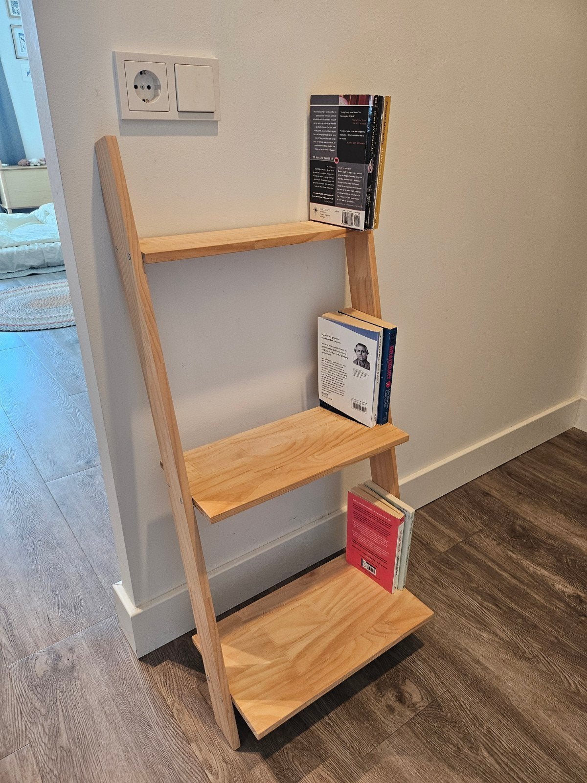 Ladder bookshelf 100cm / boekenkast, Ophalen, 50 tot 100 cm, Minder dan 100 cm, Grenenhout