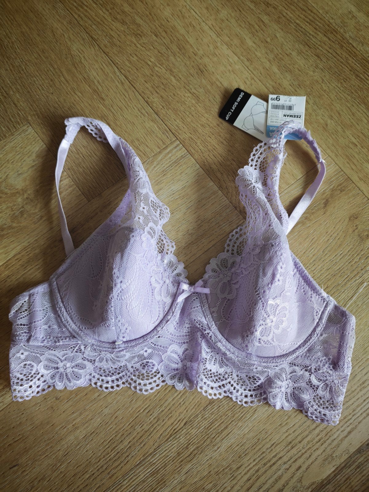 Nieuwe BH - Lila kant - Maat 75A, Ophalen of Verzenden, Paars, BH