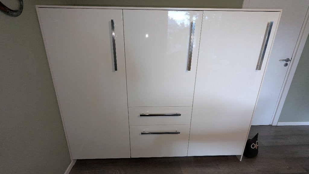 Keukenmeubel met inbouw koelkast (Ikea Metod, wit), Ophalen, Gebruikt, 150 tot 200 cm, 50 tot 75 cm