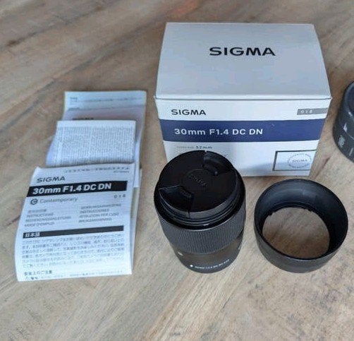 Sigma 30mm f/1.4 DC DN Canon EF-M, 30 mm, Gebruikt, Sigma, Handmatige focus