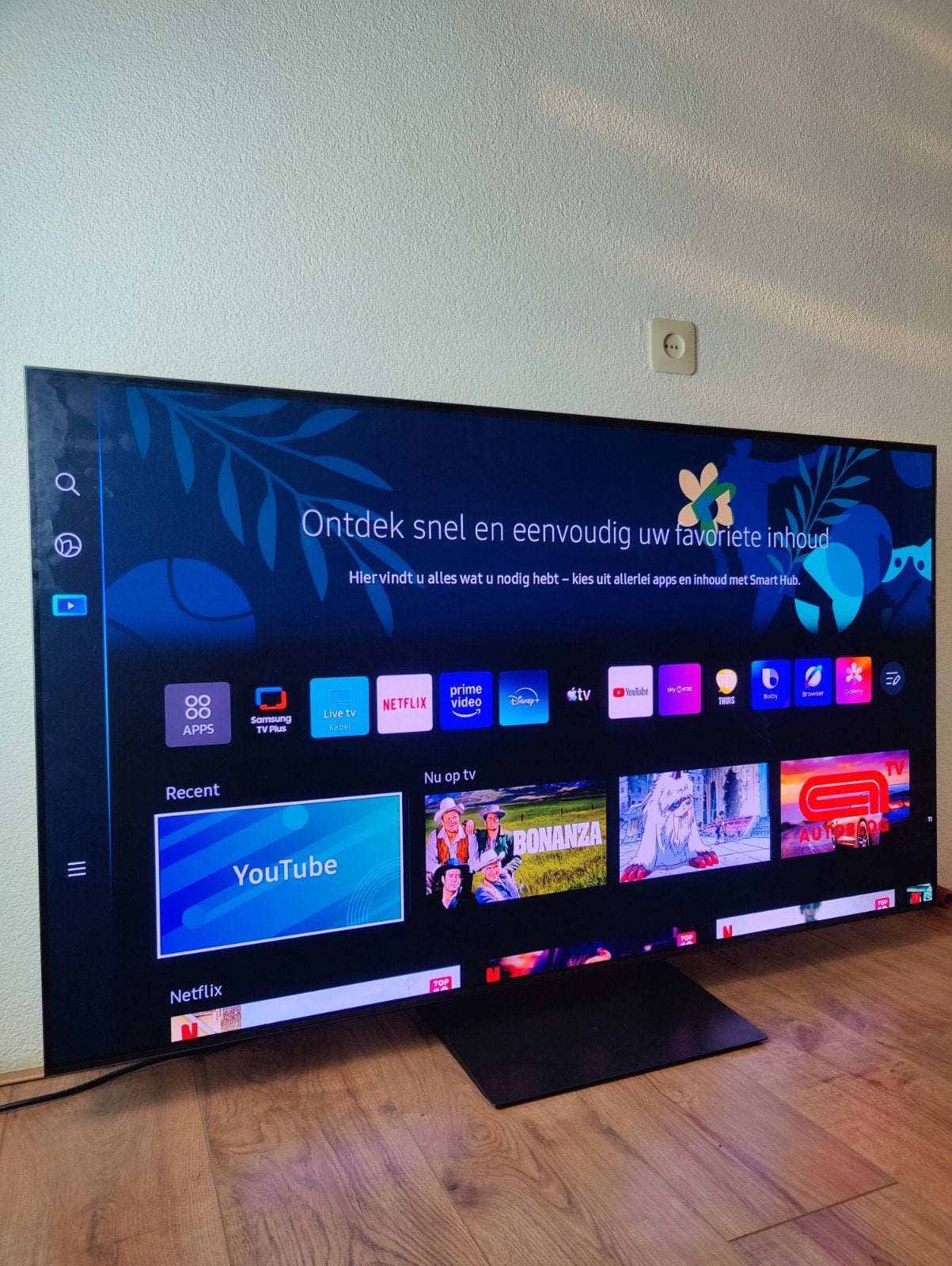 Samsung 55” QD-OLED 4K Smart TV – QE55S92CAT – Nieuwstaat, Ophalen, 120 Hz, Zo goed als nieuw, Samsung