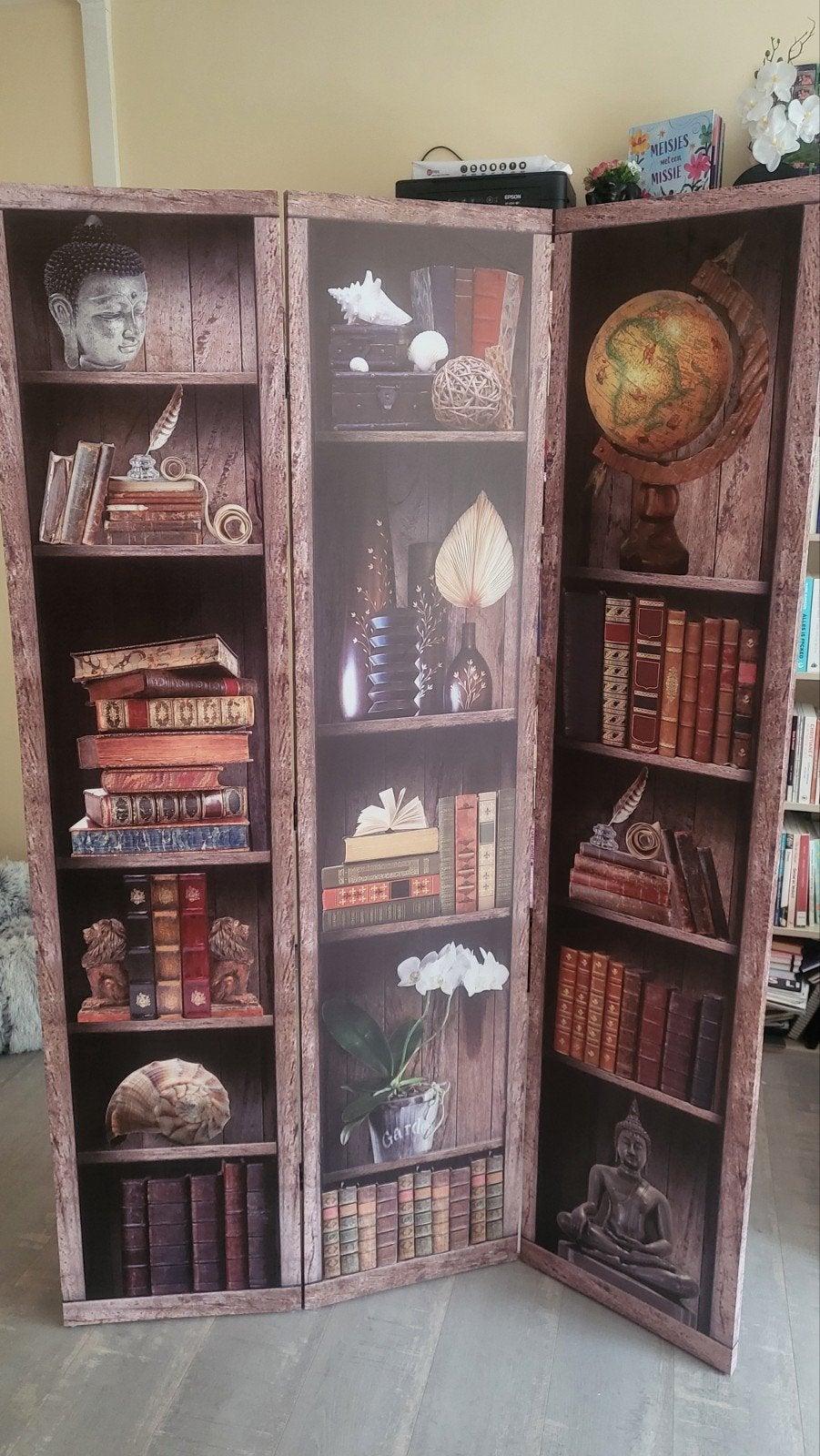 Decoratief kamerscherm, Huis en Inrichting, Woonaccessoires | Kamerschermen, Ophalen, Zo goed als nieuw