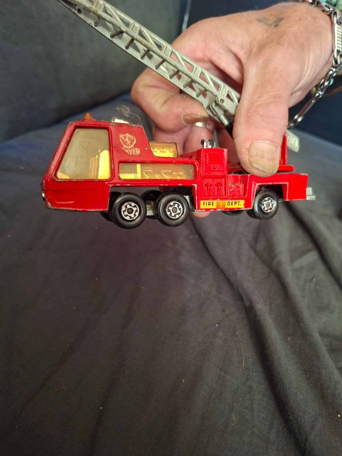 Matchbox Super Kings K-5 Fire Tender Brandweerwagen 1972, Verzenden, Gebruikt