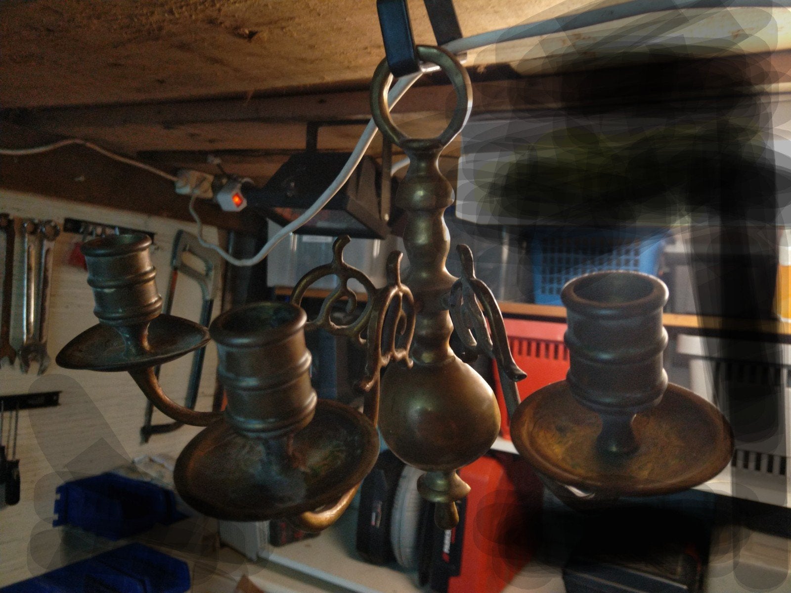 wand kaarsen kandelaar koper, Antiek en Kunst, Ophalen, Koper of Brons