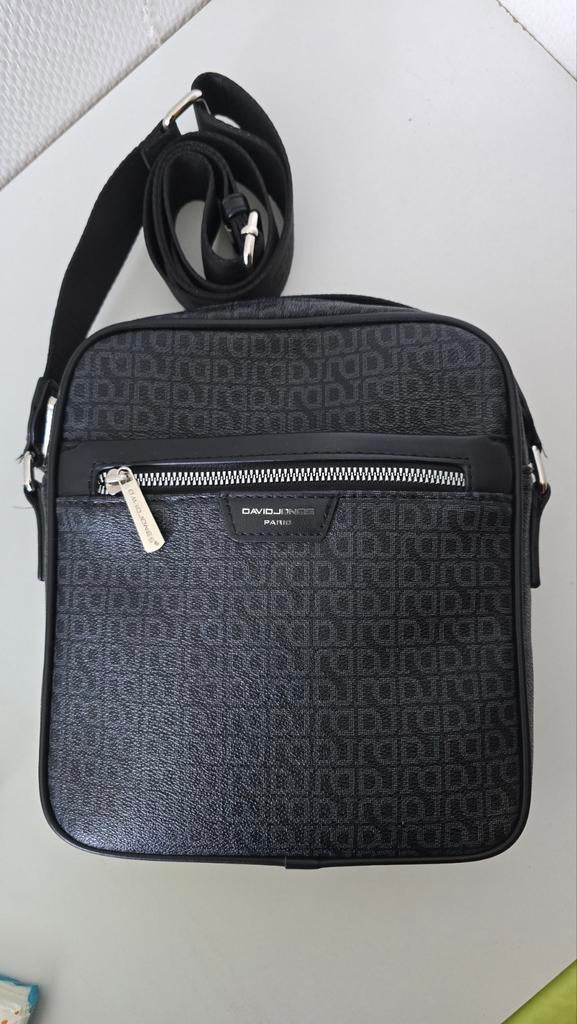 David Jones Paris Schoudertas - Zwart Monogram, Ophalen of Verzenden, Zo goed als nieuw, Zwart, Overige merken