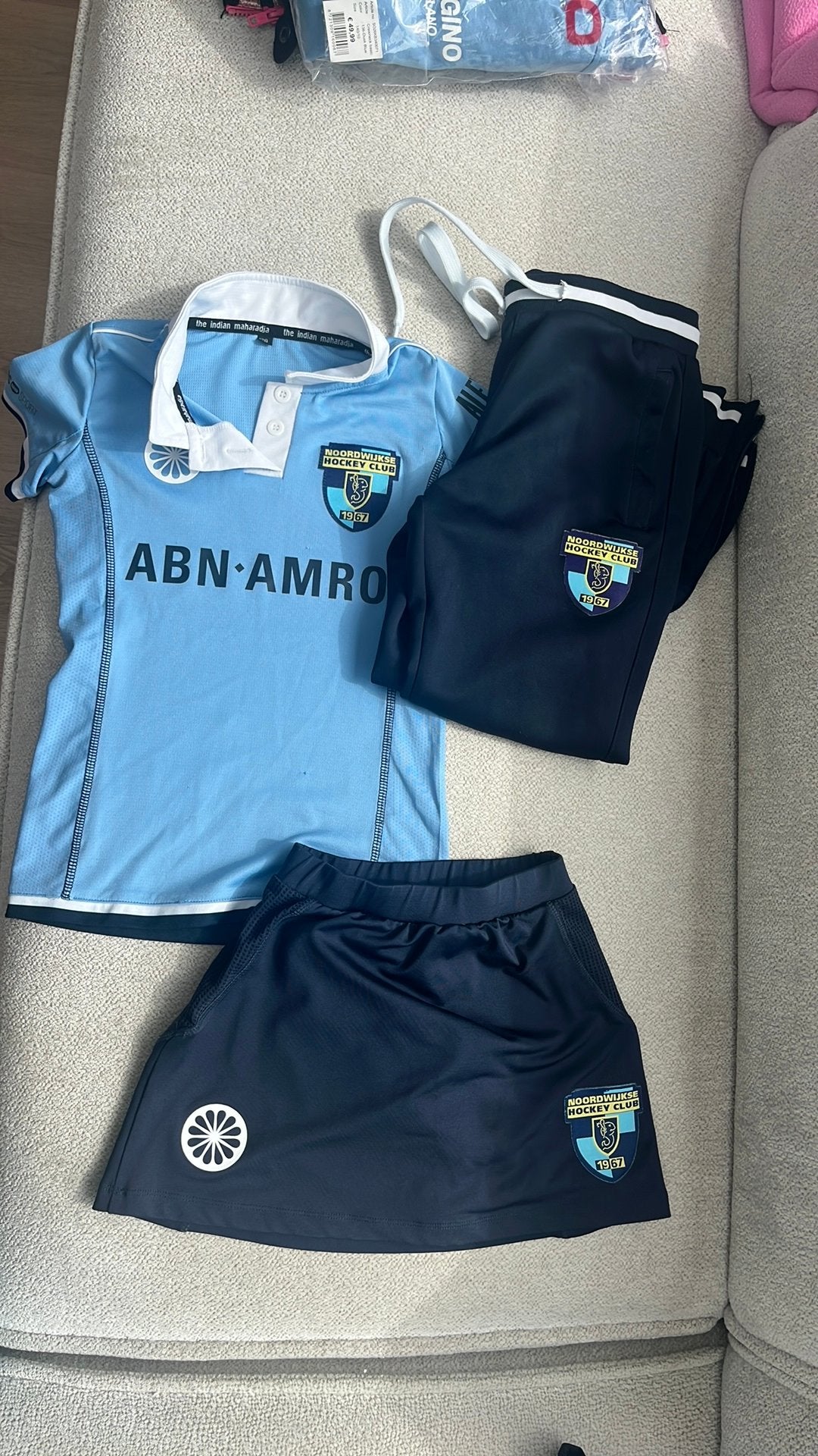 NHC hockey kleding maat 128, Sport en Fitness, Hockey, Ophalen, Gebruikt, Kleding
