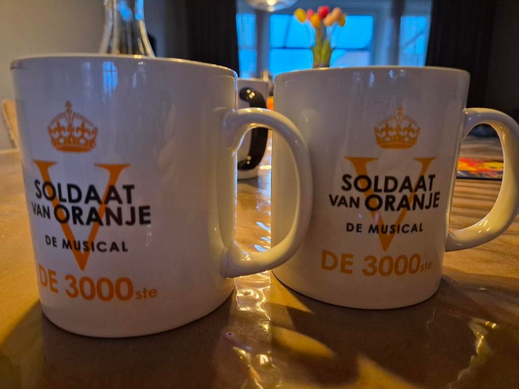 Beker 3000ste soldaat van Oranje, Ophalen of Verzenden, Glas of Glazen, Overige merken