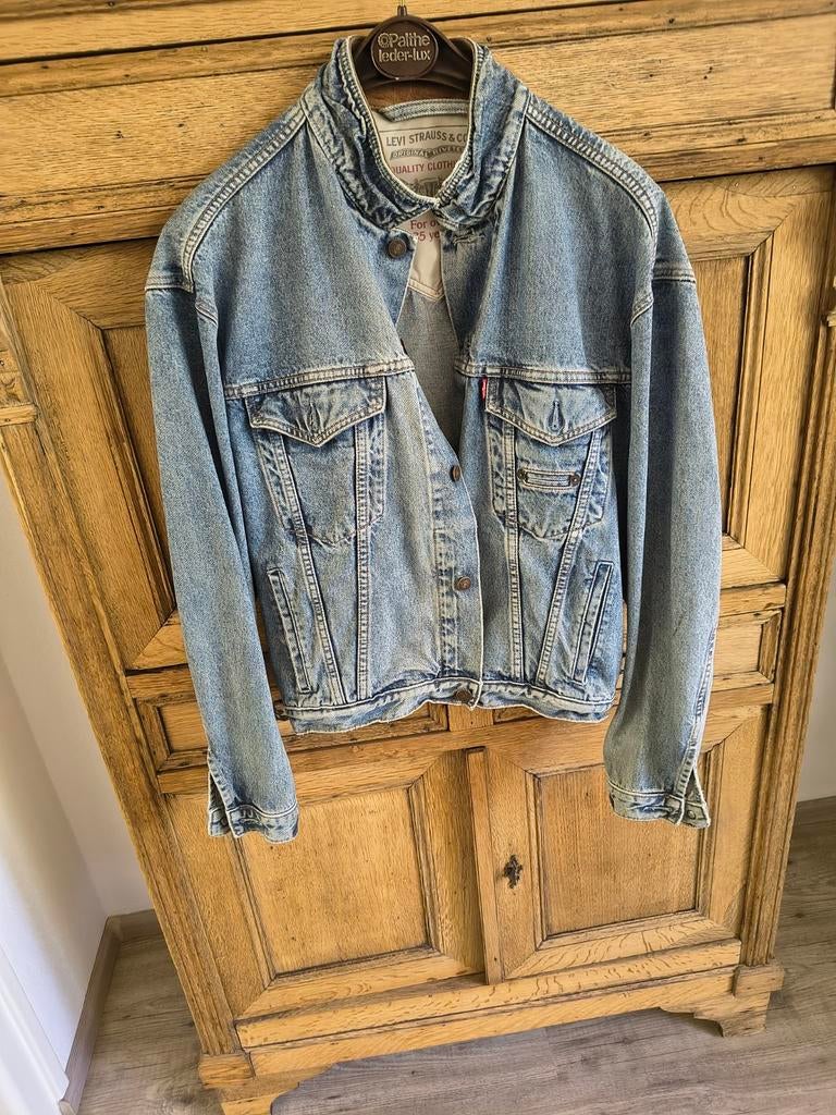 Vintage Levi's spijkerjack - Maat L, Ophalen, Gedragen, Blauw