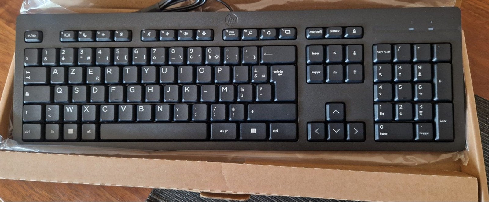 3x HP 125 Bedraad Toetsenbord - AZERTY (FR) - Nieuw, Computers en Software, Toetsenborden, HP Hewlett Packard, Ophalen of Verzenden