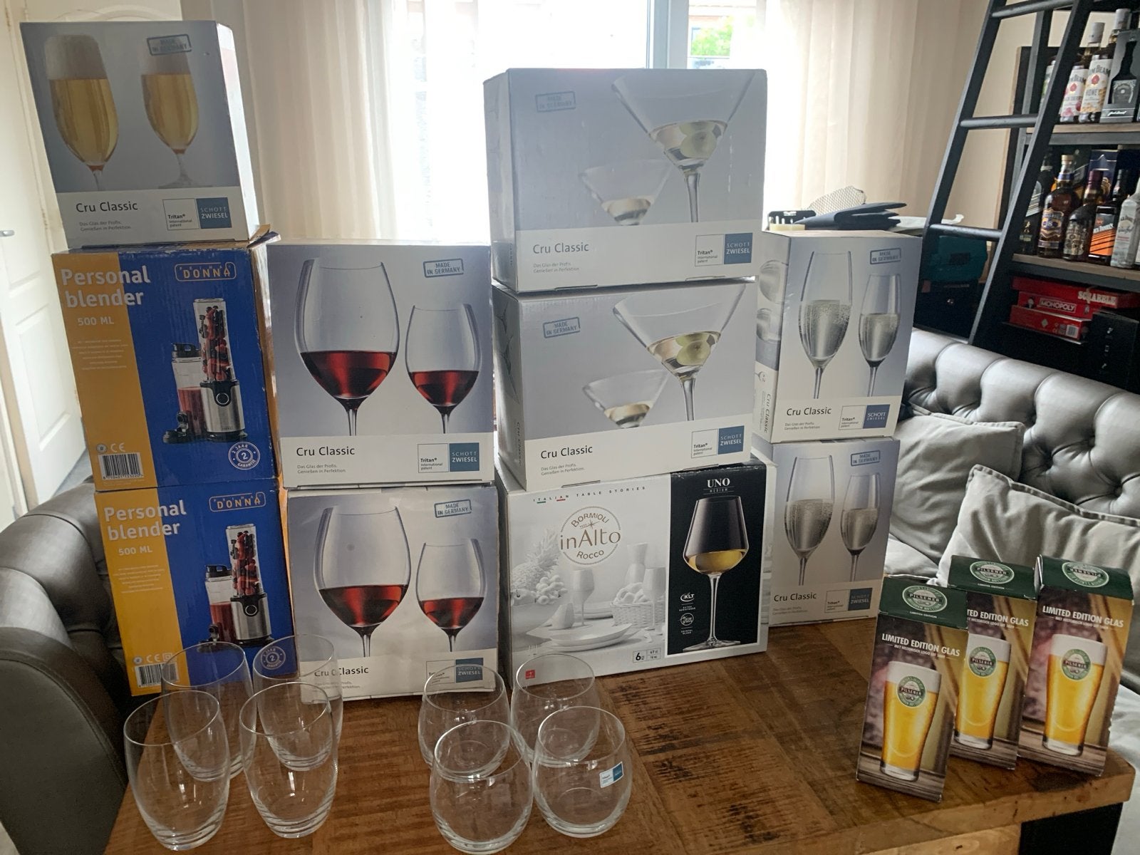 Diverse glazen en Personal Blenders - Nieuw in doos, Minder dan 1 liter, Ophalen of Verzenden, Nieuw, 3 snelheden of meer