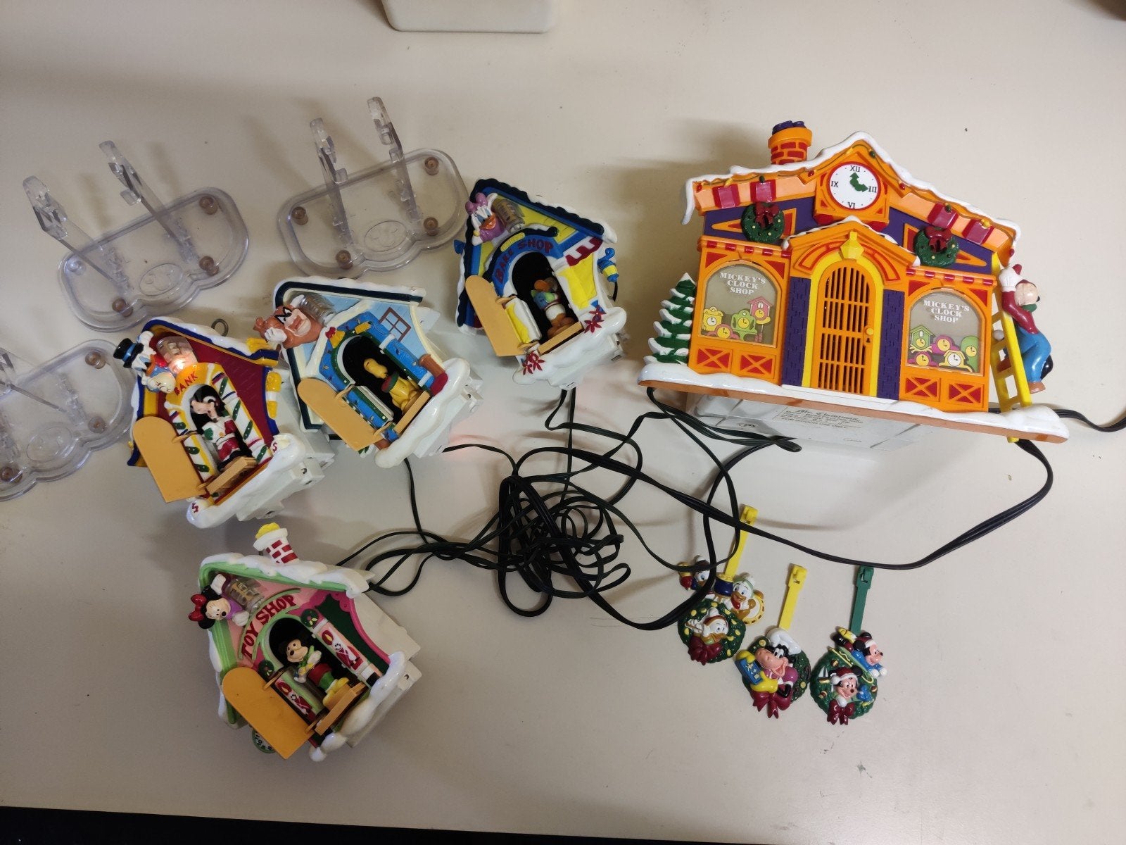 Disney Mr. Christmas Mickey's Clock Shop, Ophalen, Overige figuren, Gebruikt, Beeldje of Figuurtje