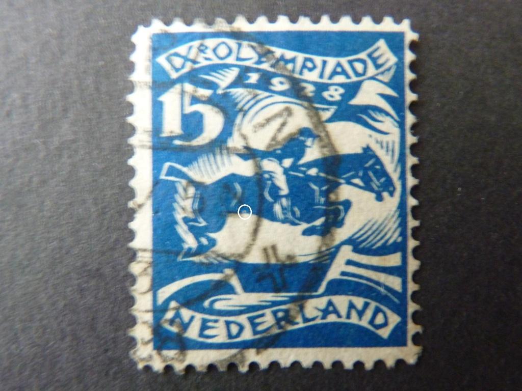 plaatfout 218 , gestempeld., Postzegels en Munten, Postzegels | Nederland, Verzenden, T/m 1940, Gestempeld