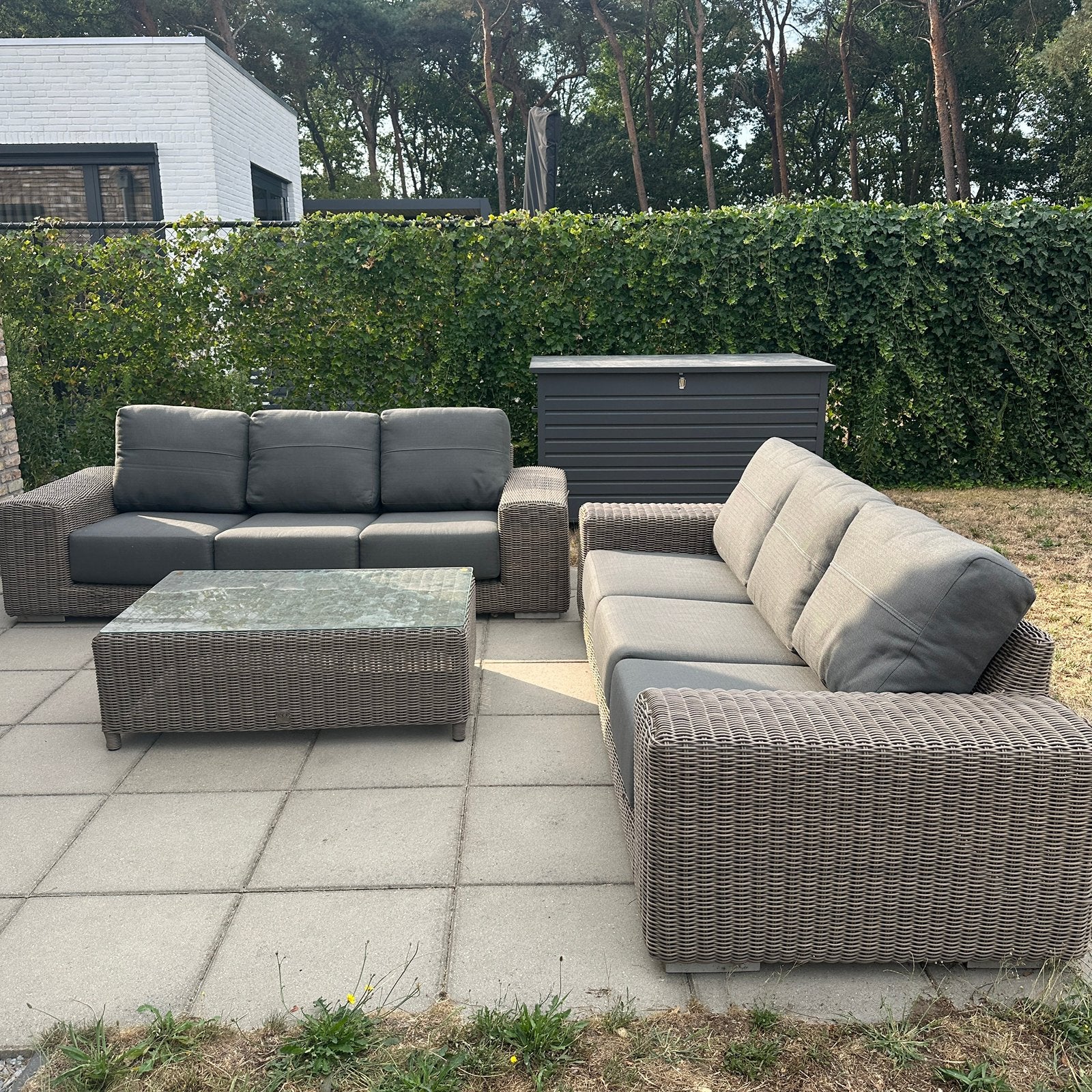 4 Seasons Outdoor - Loungeset / Tuinset, Tuin en Terras, Tuinsets en Loungesets, Ophalen of Verzenden, Gebruikt, Wicker, Eettafel