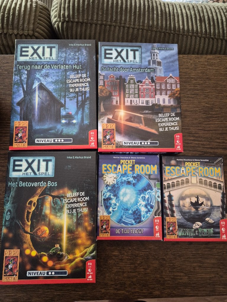 Escape room, Vijf spelers of meer, Ophalen, Gebruikt