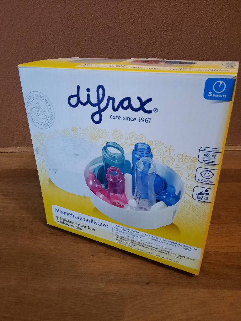 Difrax Magnetron Sterilisator, Kinderen en Baby's, Ophalen of Verzenden, Gebruikt, Sterilisator, Difrax