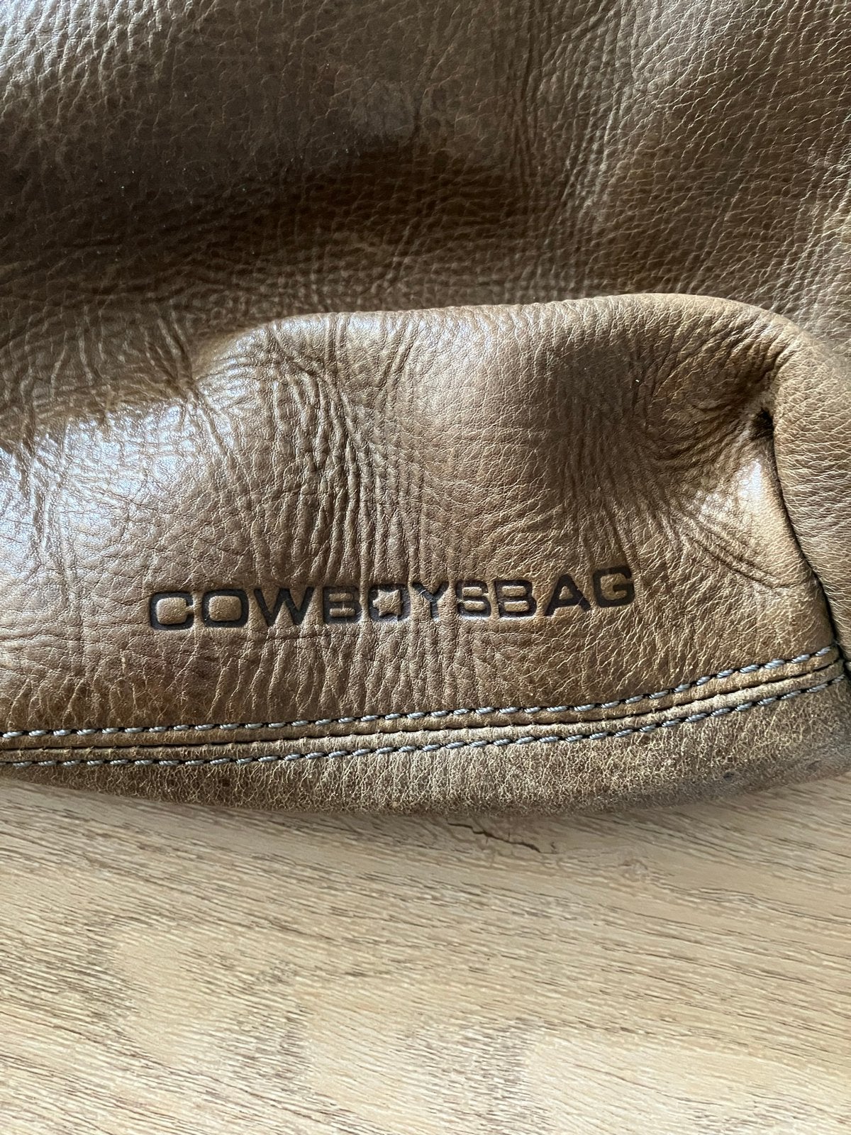 Cowboysbag leren handtas/schoudertas, Sieraden, Tassen en Uiterlijk, Tassen | Damestassen, Ophalen of Verzenden, Gebruikt, Bruin