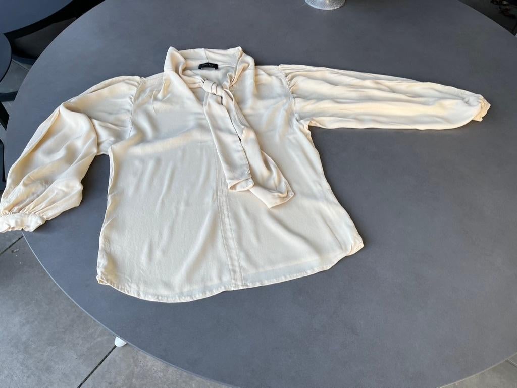 Beige Ottod'Ame blousje, maat M, Maat 38/40 (M), Verzenden, Beige, Zo goed als nieuw