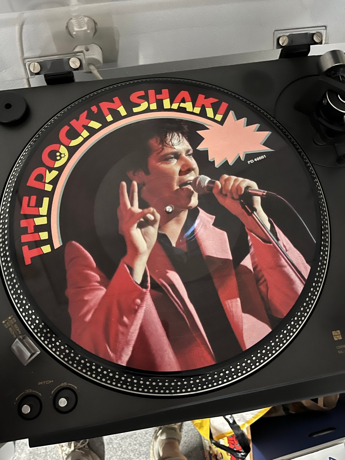 The Rock 'N' Shaki  picture disc shakin’ stevens, Pitch-regelaar, Ophalen of Verzenden, Zo goed als nieuw, Platenspeler