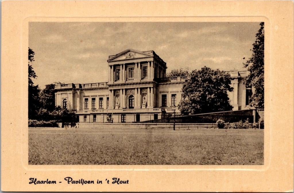 Haarlem - Paviljoen in 't Hout (3x), Verzenden, Voor 1920, Ongelopen, Noord-Holland