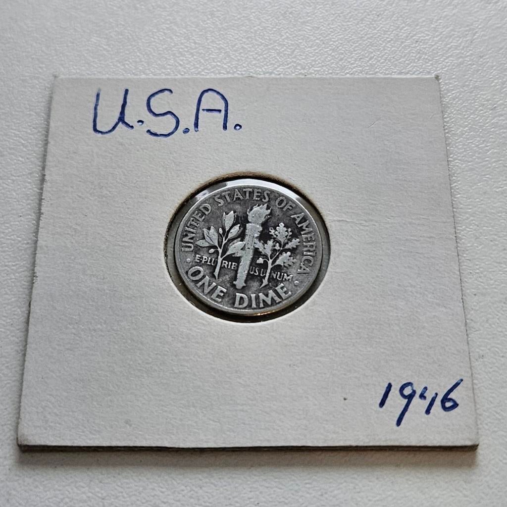 1946 USA Dime, Postzegels en Munten, Munten | Amerika, Ophalen of Verzenden, Noord-Amerika, Losse munt, Zilver