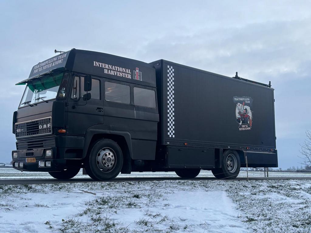 Daf 1600 dubbele cabine ( tractorpulling, autocros), Auto's, Vrachtwagens, Achterwielaandrijving, Zwart, Particulier, DAF