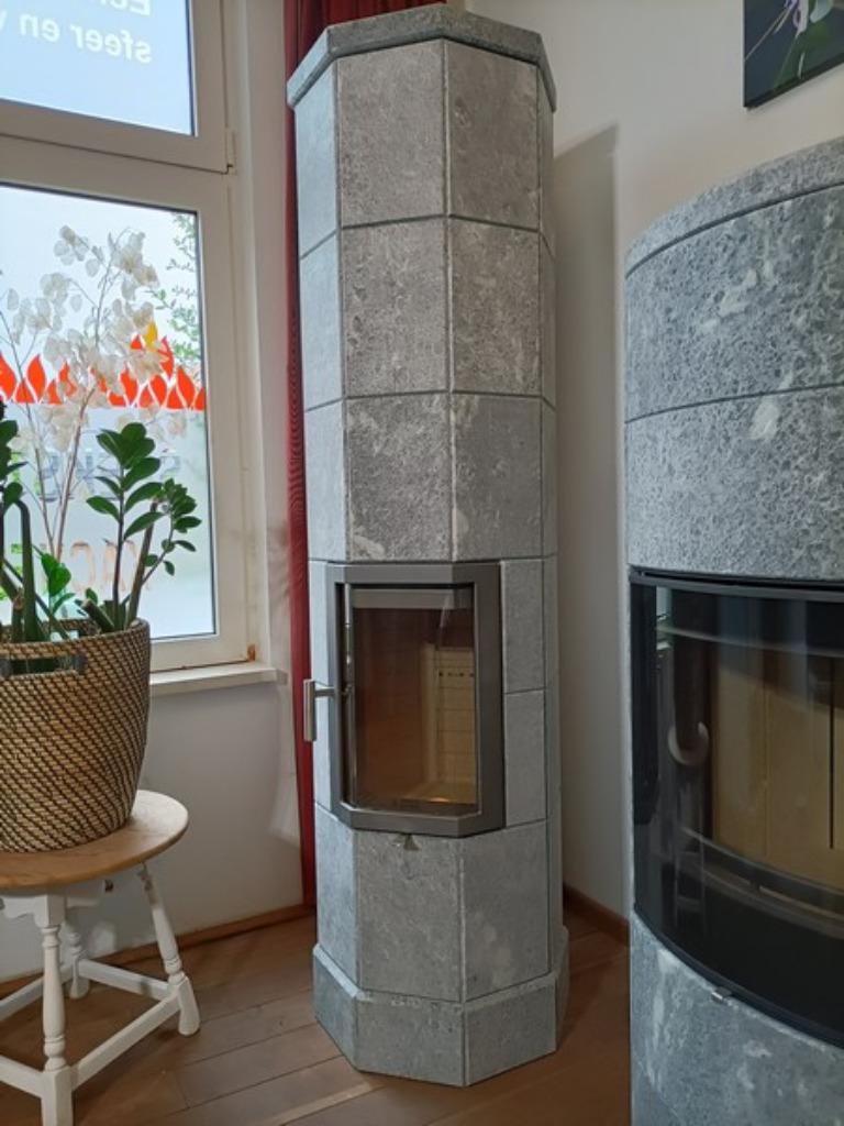 Norsk-Kleber Octo plus 6 speksteenkachel, Huis en Inrichting, Kachels, Ophalen, Vrijstaand, Hout, Nieuw