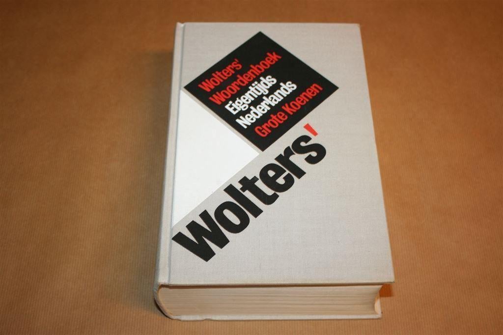 Wolters' woordenboek eigentijds Nederlands. Grote Koenen., Ophalen of Verzenden, Gelezen, Van Dale, Nederlands