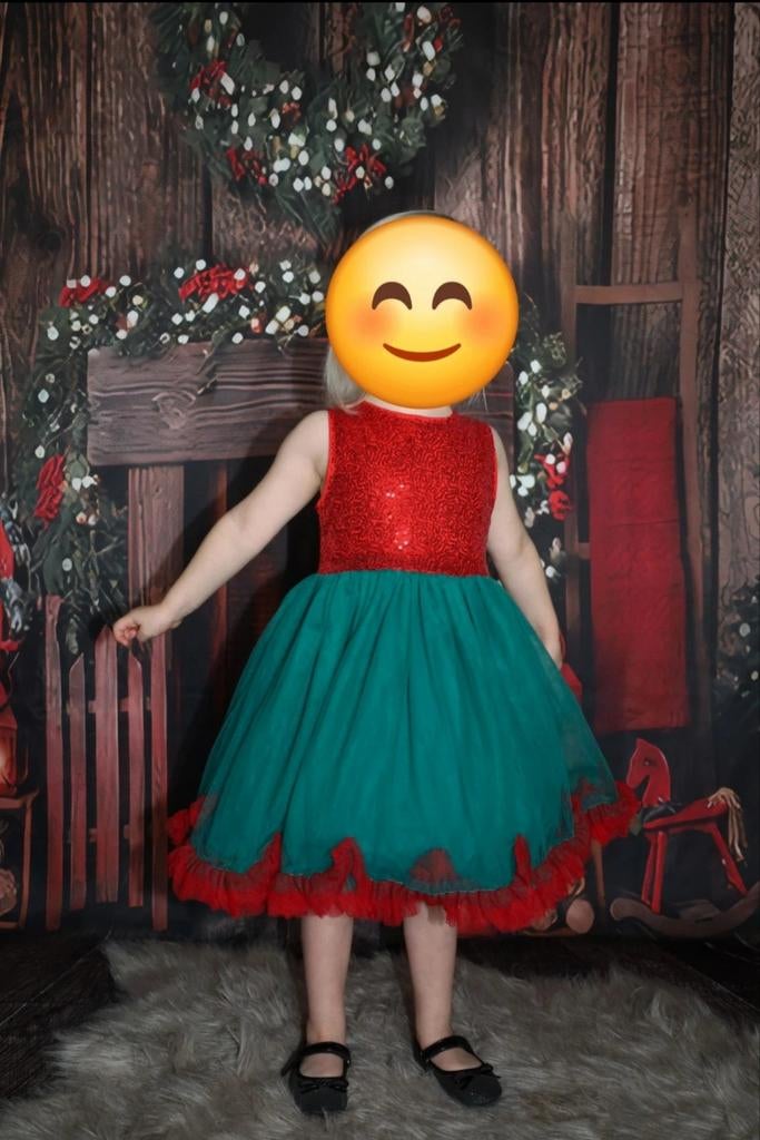 Feestelijke Kerstjurk Meisje, Ophalen of Verzenden, Zo goed als nieuw, Onbekend, Meisje