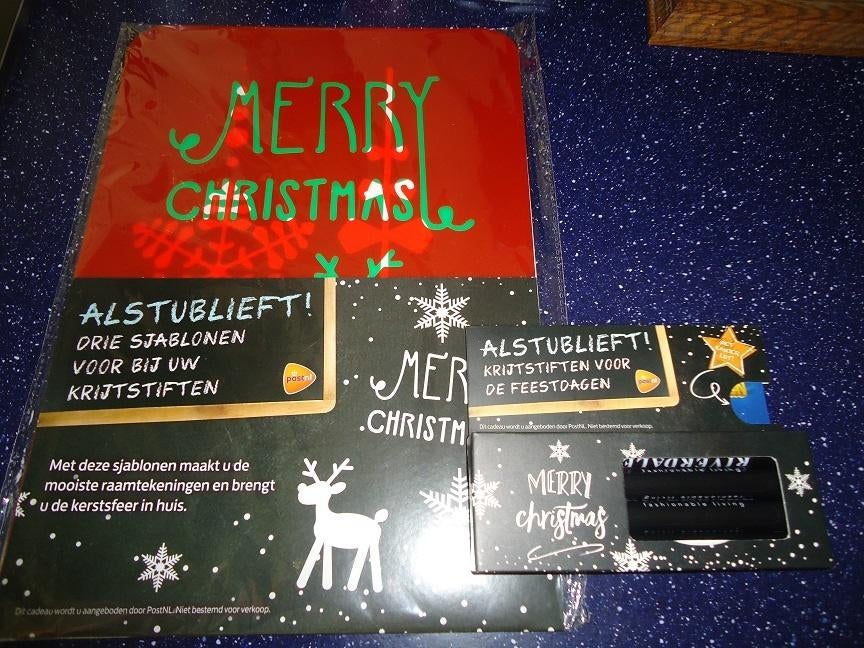 pakje met 3 kerstsjablonen en set met 4 riverdale stiften, Hobby en Vrije tijd, Ophalen of Verzenden, Nieuw, Overige typen